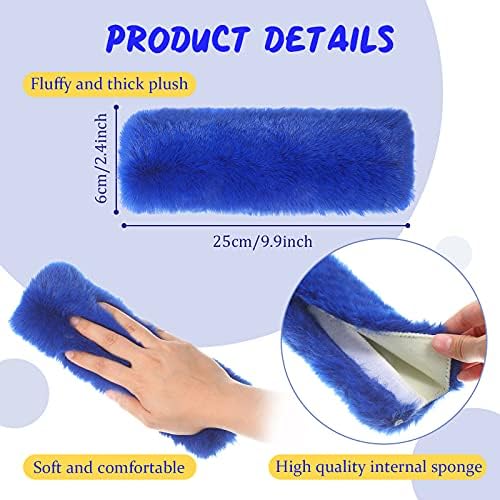 Boao 4 Pack Sheepskin Seat Belt Cover Shoulder Pad - Image 4