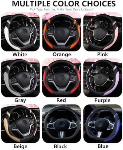 Cxtiy D-Shaped Flat Bottom Steering Wheel Cover - Image 6