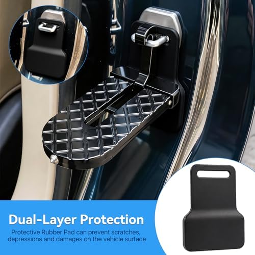 2 Pcs Car Door Step, Aluminum Alloy Car Door Latch Steps, Heavy Duty Doors - Image 5