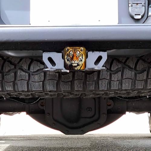 Tiger Towing Hitch Cover Wildlife Jungle Animal Brown Tiger Trailer Hitch Tube - Image 6