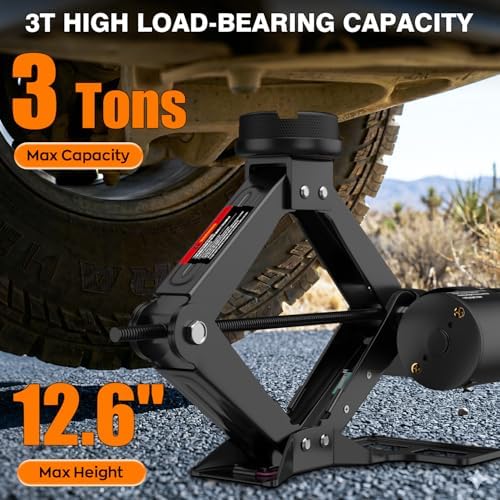 3 Ton Electric Jack for Car, Portable Tire Change Kit - Image 3