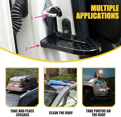 Sakerplus Adventure Ready SUV Roof Step, Heavy Duty 510lbs Capacity, Universal - Image 5