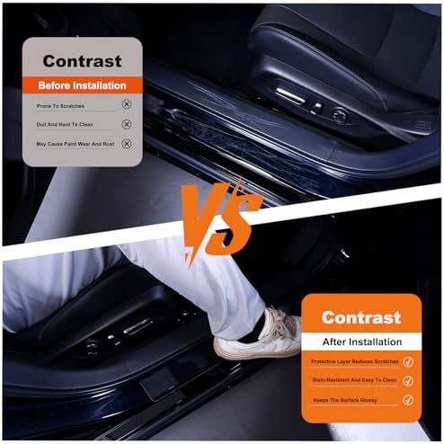Car Door Sill Protector, Universal Door Entry Edge Guard & Scuff Plate Protector - Image 3