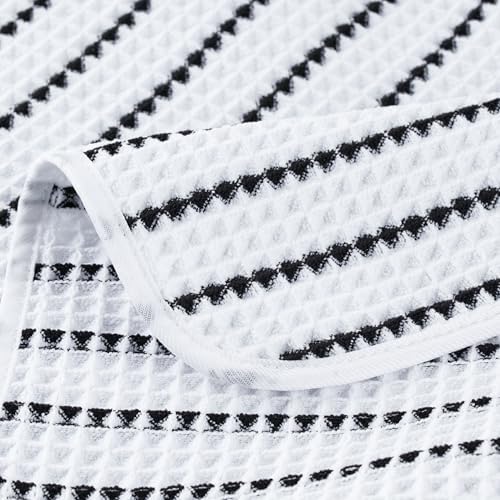 POLYTE 430 GSM Poly Blend Microfiber Quick Dry Waffle Hand Towel, 16x30 in - Image 5