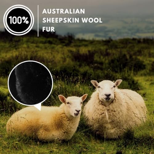 Andalus Brands Luxury Fluffy Car Steering Wheel Covers – Genuine Merino - Image 3