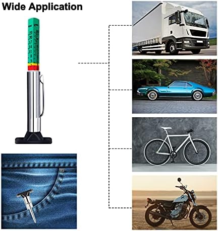 GODESON Tire Tread Depth Gauge, Two-Sided Smart Color Coded Tire Tread Depth - Image 4