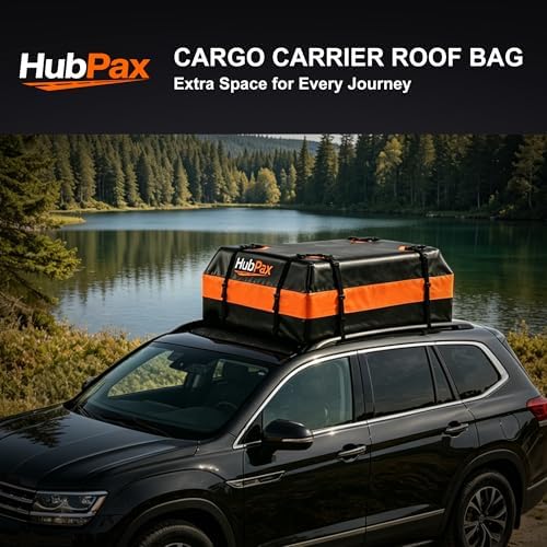 15 Cu Ft. Car Rooftop Cargo Carrier Bag Car Roof Top Bag Cargo Carrier - Image 7