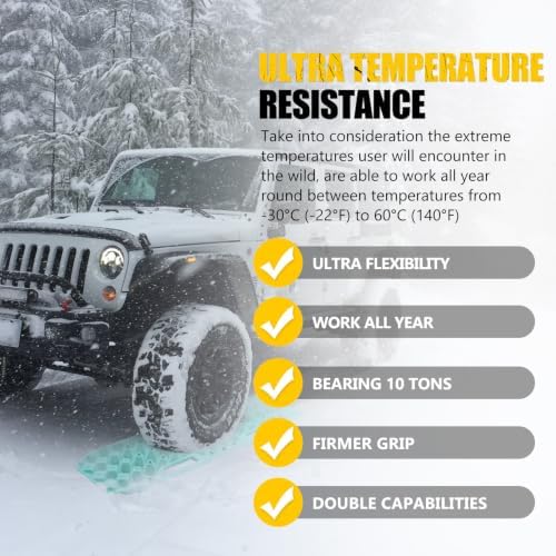 BUNKER INDUST Off-Road Traction Boards, Pair Recovery Tracks Traction Mat - Image 6