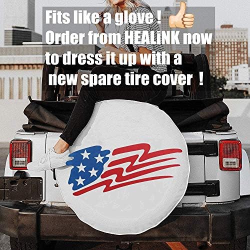 Spare Tire Cover 17 inch Waterproof PVC Leather Wheel Cover American Star - Image 2