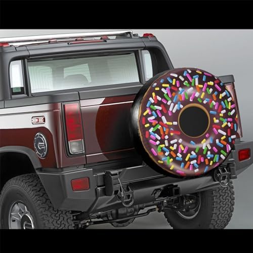 Chocolate Sprinkles Donut Spare Tire Cover Doughnut Tire Wheel Covers - Image 2