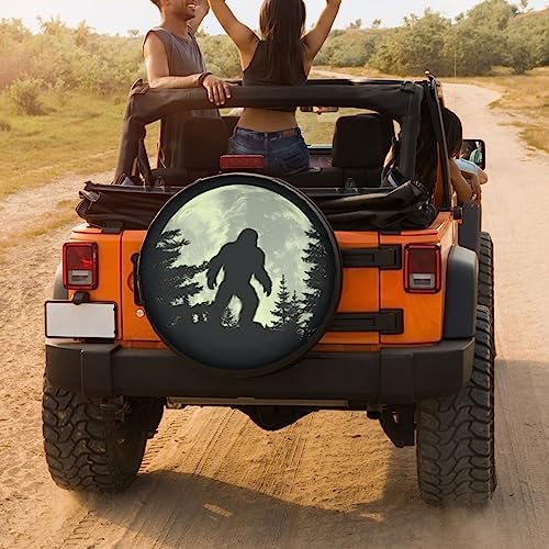 Full Moon Spare Tire Cover Dust-Proof Wheel Tire Cover Fit Trailer, SUV and - Image 4