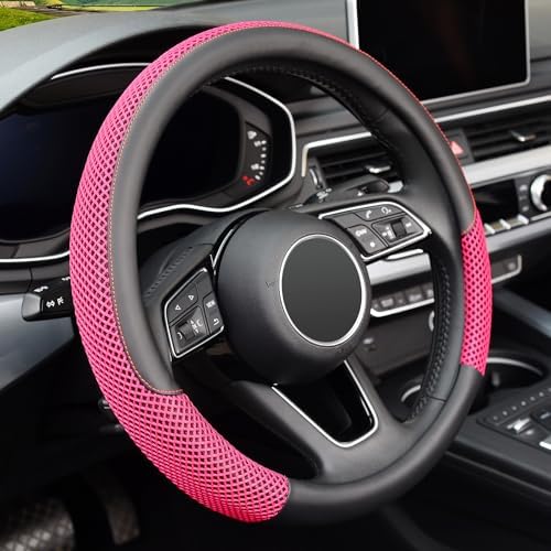KAFEEK Steering Wheel Cover, Cooling Ice Silk, Universal 15 Inch by KAFEEK