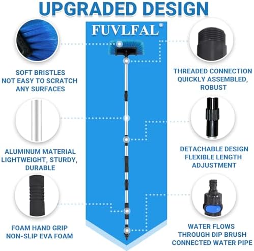 72" Long Handle Car Wash Brush - Image 6