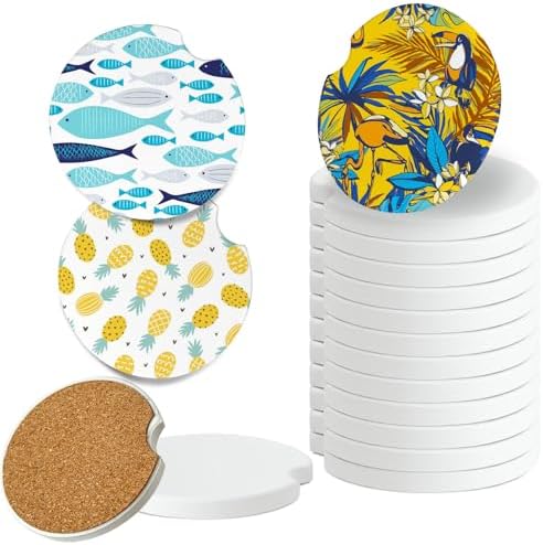 Ceramic Sublimation Blanks Car Coasters by BOMSI