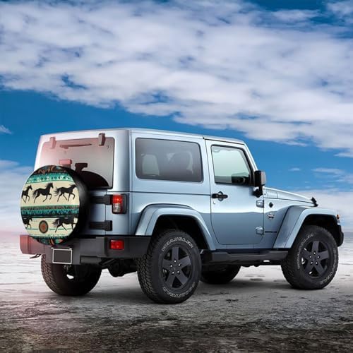 Navajo Aztec Horse Stripes Tribal Spare Tire Cover - Image 4