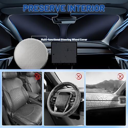 for Chevy Express 1996-2026 Front Windshield & Side Window Covers - Image 3