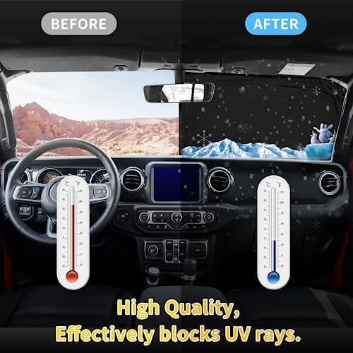 for Toyota Tacoma 2016-2024 2025 2026 Sun Shade Sunshade Windshield Cover - Image 4