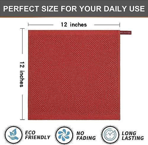 Kitinjoy 100% Cotton Waffle 8-Pack Kitchen Towels - Image 6