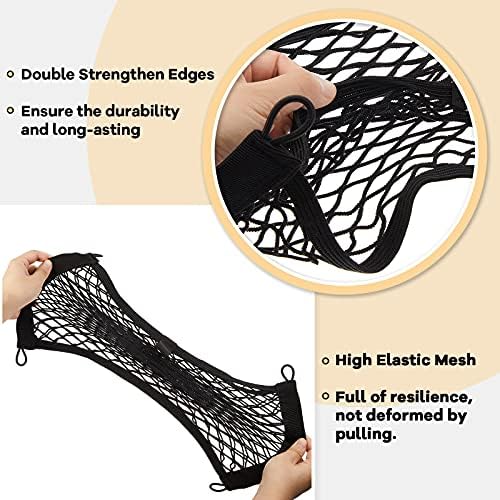 Frienda 4 Pcs Small Cargo Net Boat Storage Mesh Netting, 17.7 X 9.8 Inches - Image 3