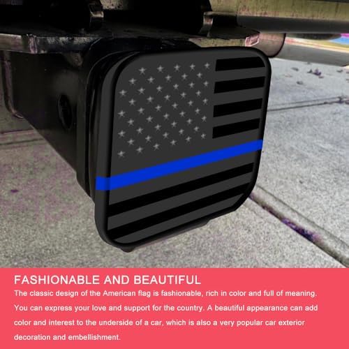 2 Inch Trailer Hitch Cover, Tow Hitch Covers, American Flag Tow Receiver Tube - Image 3