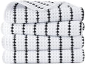POLYTE 430 GSM Poly Blend Microfiber Quick Dry Waffle Hand Towel, 16x30 in by Polyte