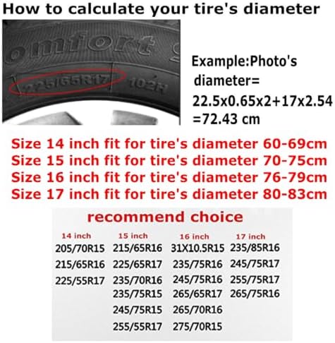 American Flag Spare Tire Cover, Universal Waterproof & Dustproof Wheel - Image 6
