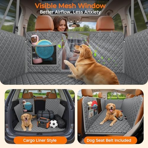 URPOWER Hard Bottom Dog Car Seat Cover, Back Seat Extender - Image 3