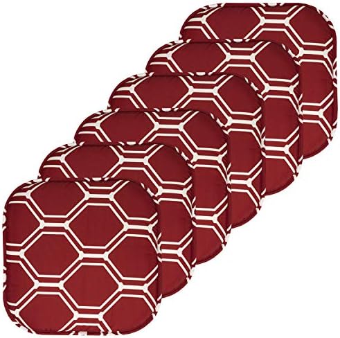 Sweet Home Collection Chair Cushion Memory Foam Pads Honeycomb Pattern Slip Non by SweetHomeCollection