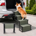 Dog Stairs for Large Dogs, 4-Step Foldable Dog Ramp for Car by LoopTime