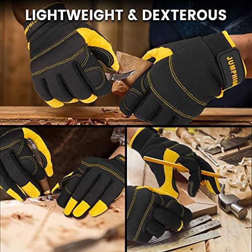 Work Gloves for Men, Performance Fit, Touch Screen, Abrasion Resistant - Image 7