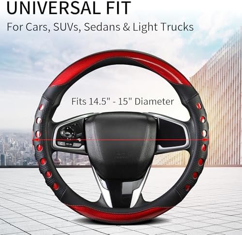 PU Leather Car Steering Wheel Cover - Image 3