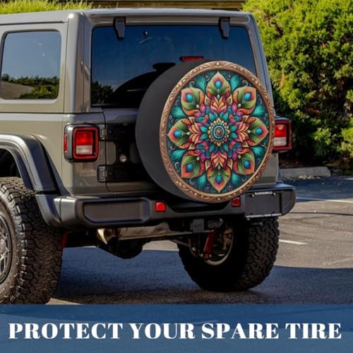 Mandala Spare Tire Cover Waterproof Dust-Proof Spare Wheel Covers - Image 7