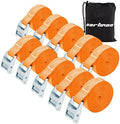 Cartman 1 in x 12 ft Lashing Straps, 10 Pack, 600 lb Break Strength by CARTMAN