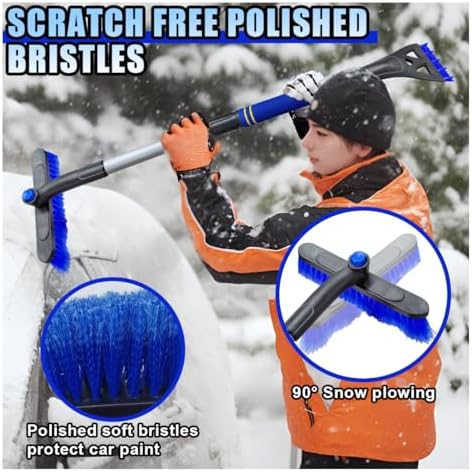 KITUREK 31.5" Detachable Snow Brush and Ice Scraper - Image 5