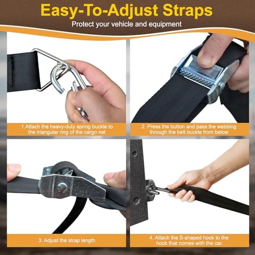 Cargo Net for Pickup Truck Bed, Heavy Duty 1100 lbs Capacity - Image 4