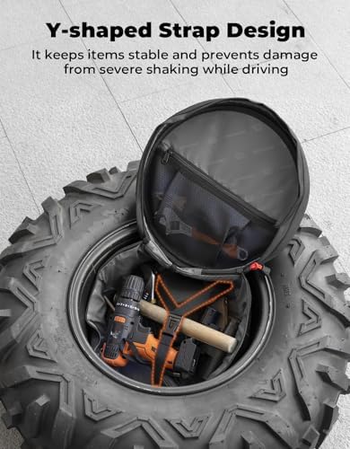KEMIMOTO UTV Spare Tire Storage Bag Compatible - Image 3