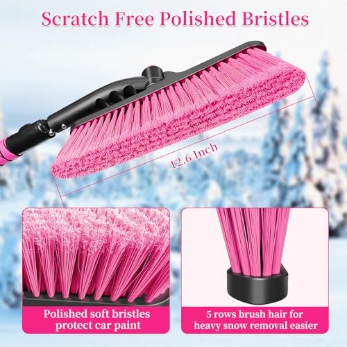 HEEYA 51 Inch Long Scraper Snow Brush - Image 4