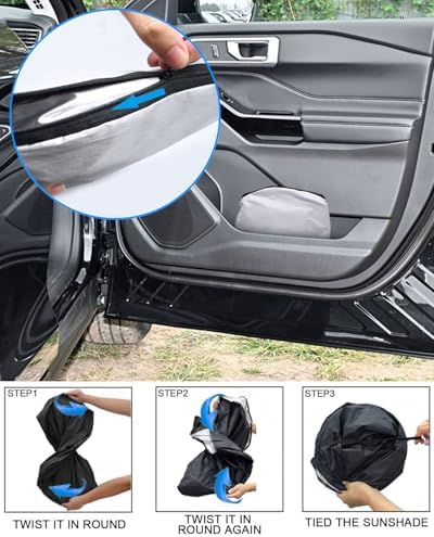 Foldable Front Windshield Sunshade fit - Image 4