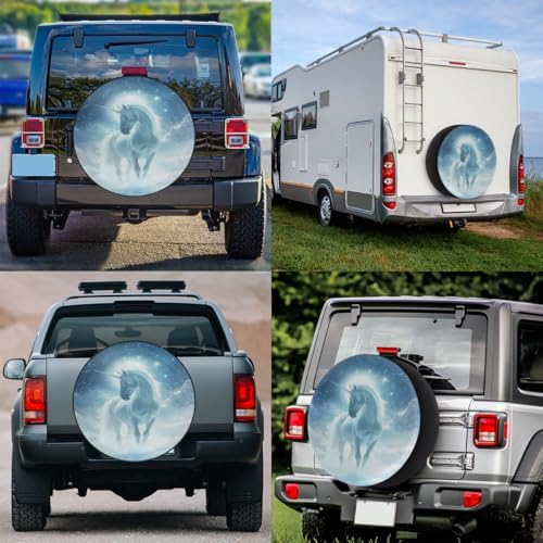 Spare Tire Cover for RV Trailer, Unicorn Waterproof Sun Leather Wheel Cover - Image 6