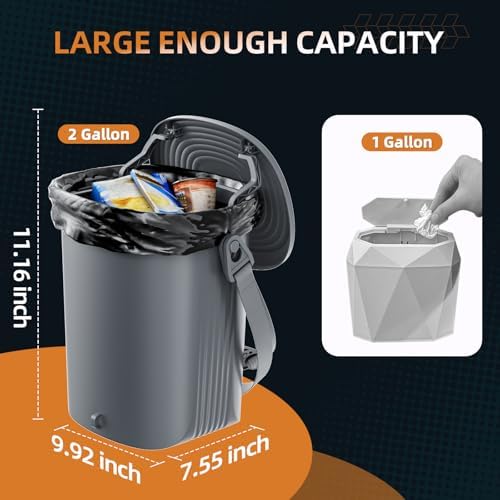 2 Gallon Silicon Car Trash Can - Image 2