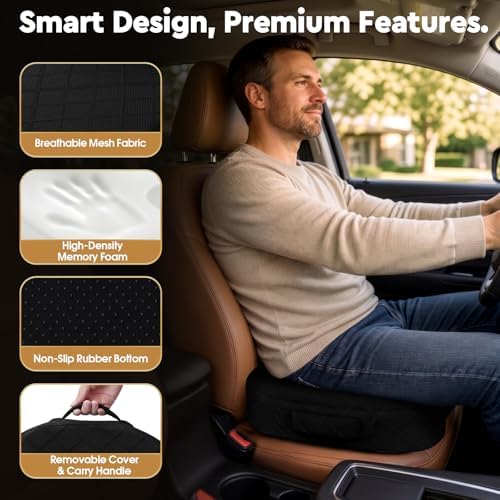 TushGuard Seat Cushion, Memory Foam Office Chair Cushion - Image 6