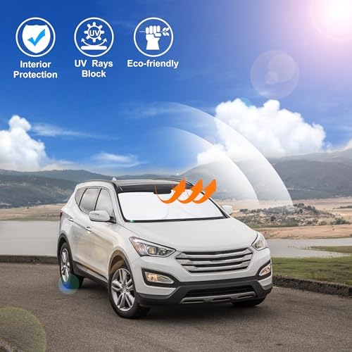 Windshield Sun Shade for 2013-2018 Hyundai Santa Fe Accessories - Image 6