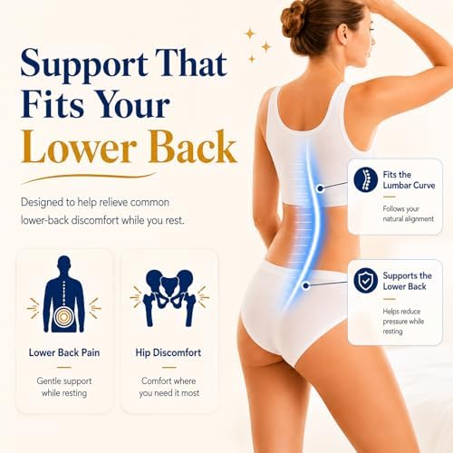 Lumbar Support Pillow for Bed Relief Back Pain: Lower Back Pillow for Sleeping - Image 3