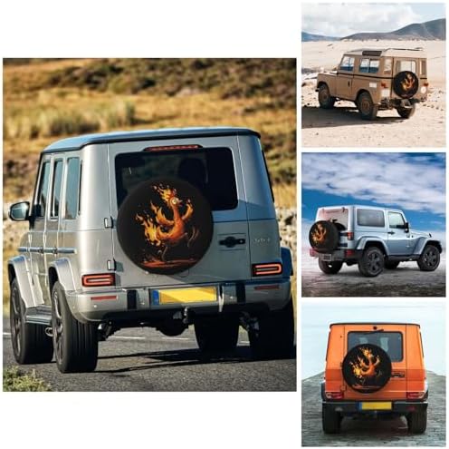 Rooster Spare Tire Cover Waterproof Wheel Cover 17 Inch Universal Fit - Image 4