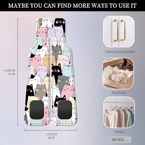 PU Leather Car Seat Hook, Storage Headrest Hanger, Cute Car Backseat Organizer - Image 4