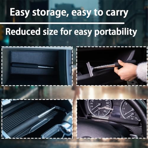 8sanlione 38.6 Inch Telescopic Side Mirror Glass Squeegee - Image 5