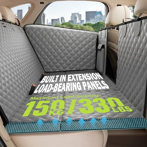 Pecute Back Seat Extender for Dogs 56.29 * 28.74 in, Car Window Fixing for - Image 6
