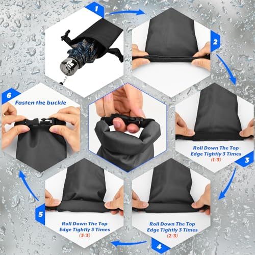 Cosmos 1 Pc Umbrella Bag Waterproof Travel Umbrellas Storage Pouches Wet - Image 3