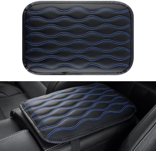 Amiss Car Center Console Cover, Upgraded Leather Car Armrest Cushion, Universal by Amiss