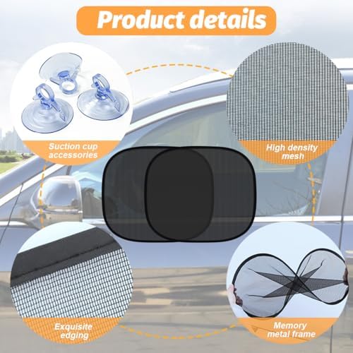 19.69 x 39.37 Inch Car Window Sunshade - Image 3